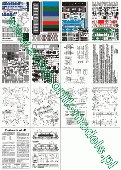 Papierový model - Elektrická lokomotíva WL-19